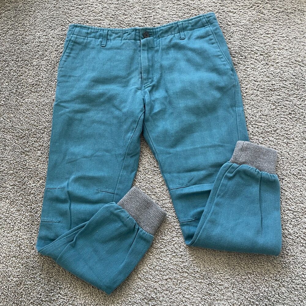 Kith Mens Mercer Joggers Pants Sz 30 Cotton Twill Knitted Cuff Casual Stretch - Picture 8 of 8